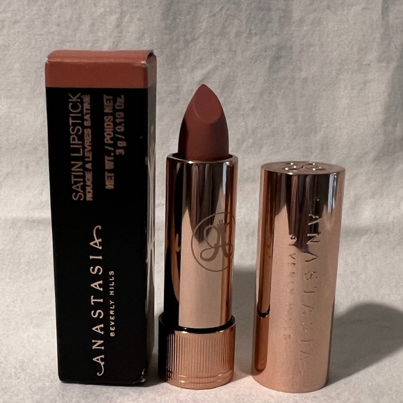 💋NIB💋 ANASTASIA BEVERLY HILLS ✨Taupe Beige✨ Satin Lipstick (pink beige satin) - Picture 4 of 11